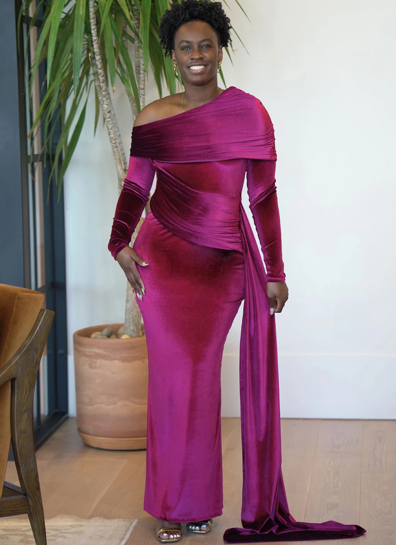 Know Me Sewing Pattern Misses' Off The Shoulder Knit Dress and Gown with Draped Sash by Classyfied Life (PDF) 3 Know Me Sewing Pattern Misses' Off The Shoulder Knit Dress and Gown with Draped Sash by Classyfied Life (PDF)