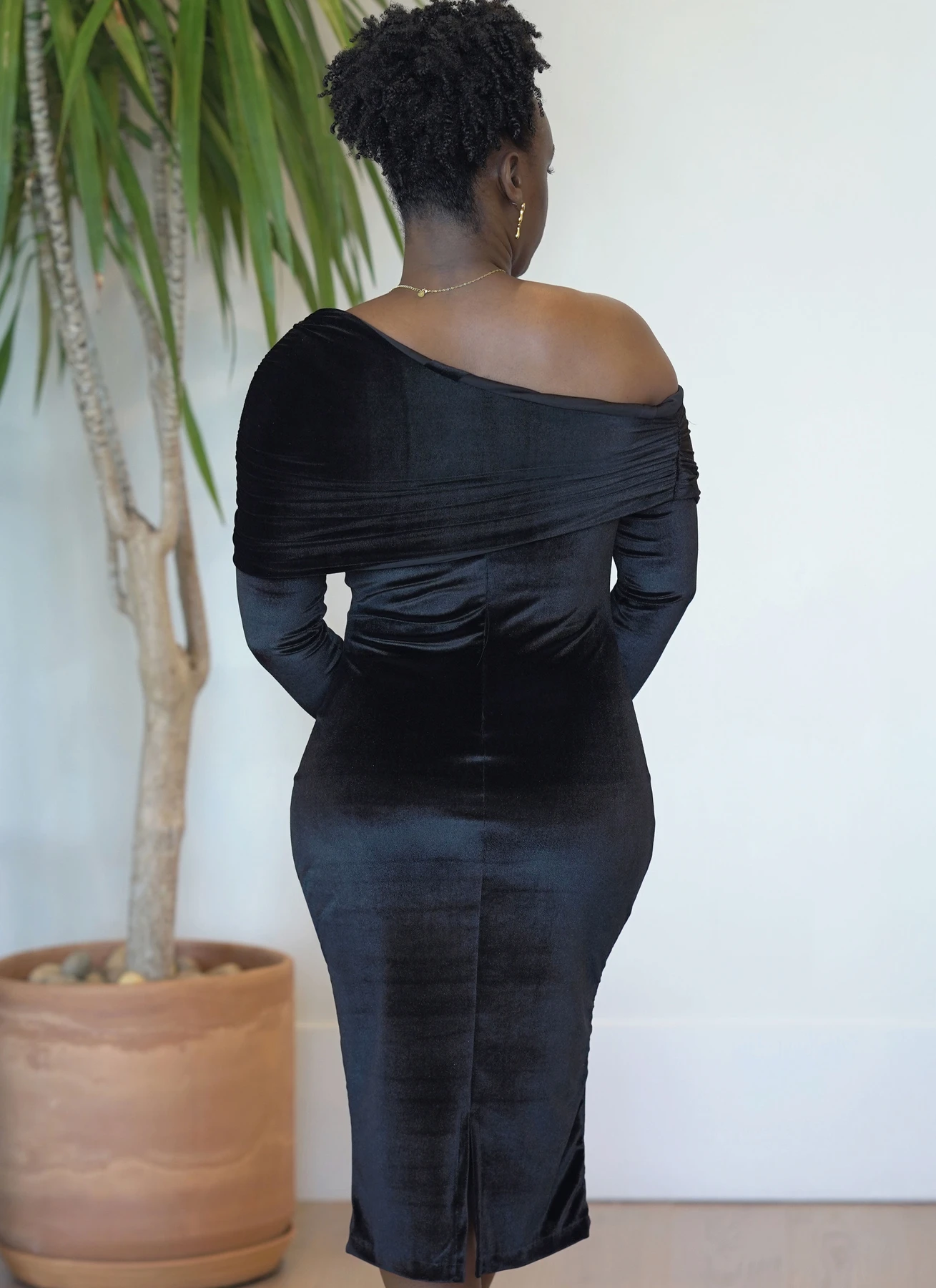 Know Me Sewing Pattern Misses' Off The Shoulder Knit Dress and Gown with Draped Sash by Classyfied Life (PDF) 6 Know Me Sewing Pattern Misses' Off The Shoulder Knit Dress and Gown with Draped Sash by Classyfied Life (PDF)