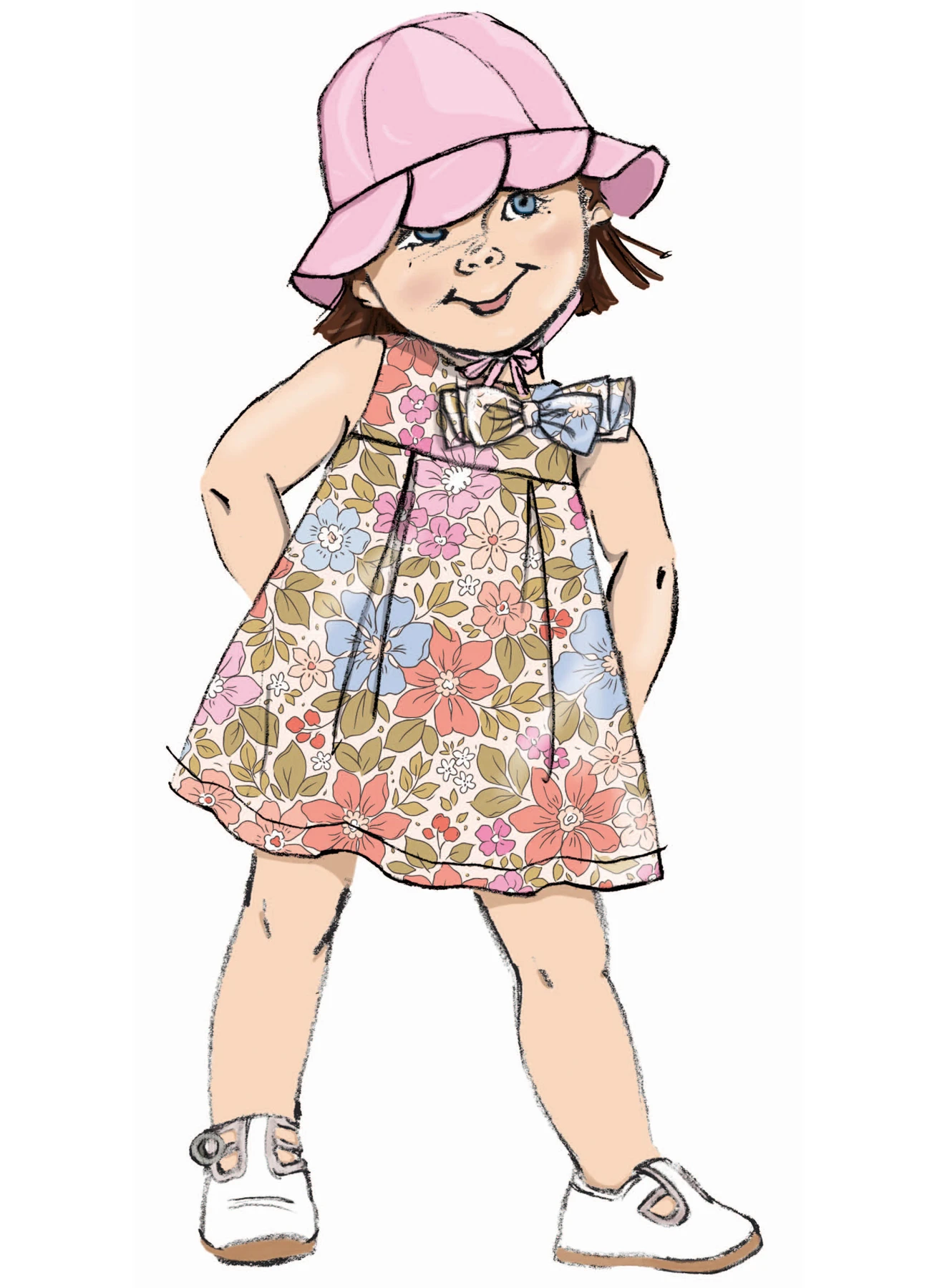 Butterick Sewing Pattern Toddlers' Dresses, Panties and Hat (PDF) 3 Butterick Sewing Pattern Toddlers' Dresses, Panties and Hat (PDF)