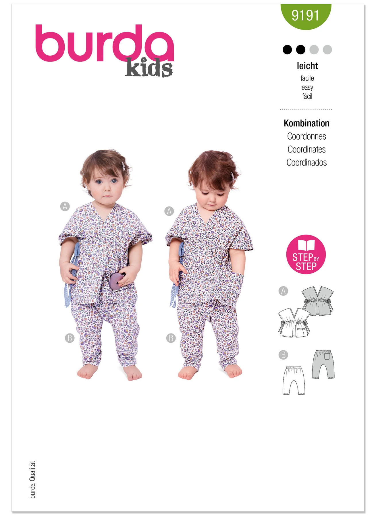 Burda Style Pattern 9191 Babies Tunic and Pants