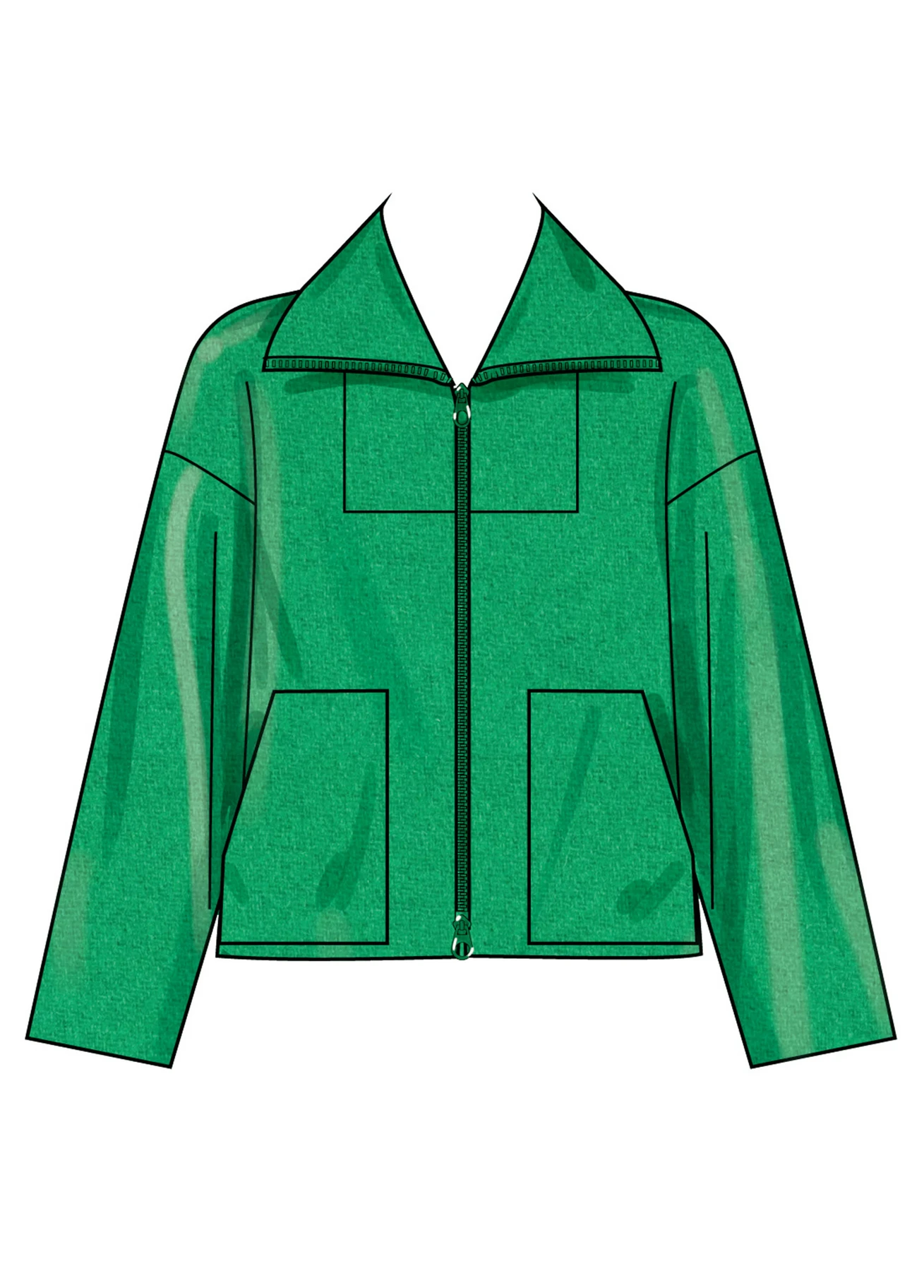 Simplicity Sewing Pattern Misses' High Collar Coat in Three Lengths (PDF) 3 Simplicity Sewing Pattern Misses' High Collar Coat in Three Lengths (PDF)