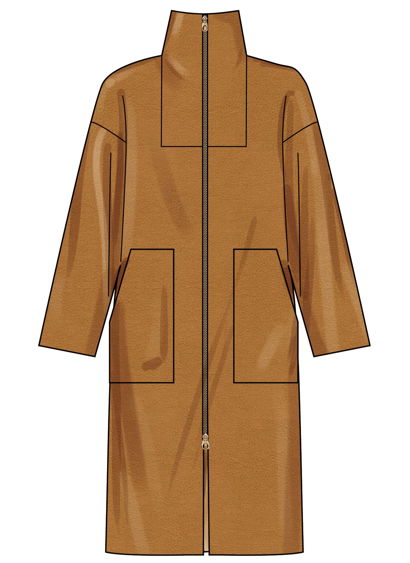 Simplicity Sewing Pattern Misses' High Collar Coat in Three Lengths (PDF) 5 Simplicity Sewing Pattern Misses' High Collar Coat in Three Lengths (PDF)