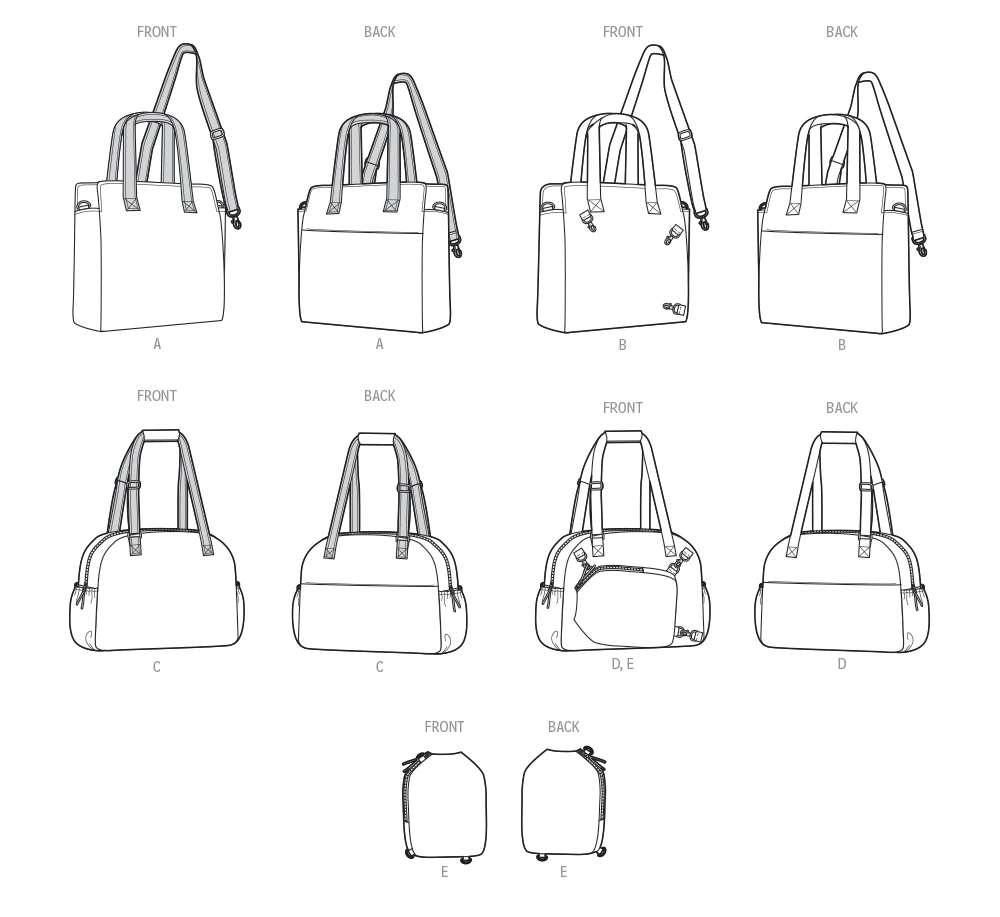 Simplicity Sewing Pattern Totes and Pickleball Paddle Cover (PDF) 5 Simplicity Sewing Pattern Totes and Pickleball Paddle Cover (PDF)