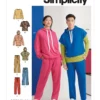 Simplicity Sewing Pattern Unisex Oversized Knit Hoodies, Pants and Tees 12 Simplicity Sewing Pattern Unisex Oversized Knit Hoodies, Pants and Tees