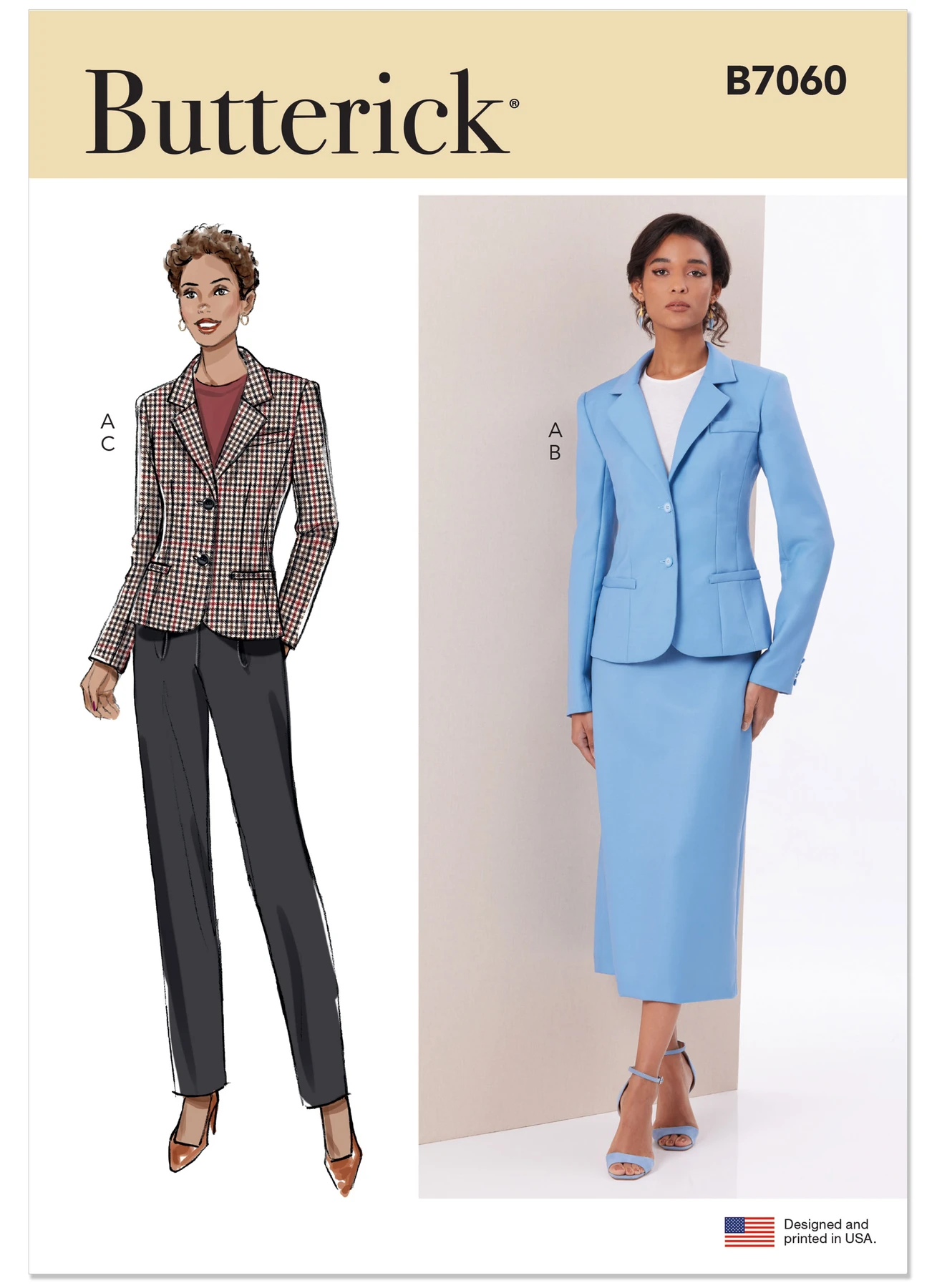 Butterick Sewing Pattern Misses Jacket, Skirt and Pants (PDF) 1 Butterick Sewing Pattern Misses Jacket, Skirt and Pants (PDF)