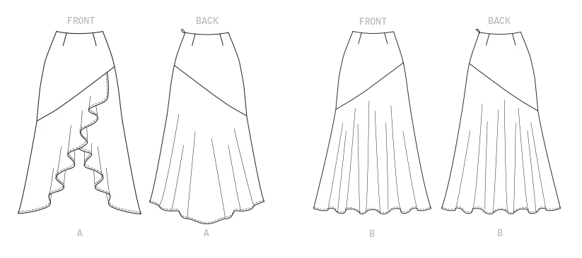 Butterick Sewing Pattern Misses' Skirt (PDF) 6 Butterick Sewing Pattern Misses' Skirt (PDF)