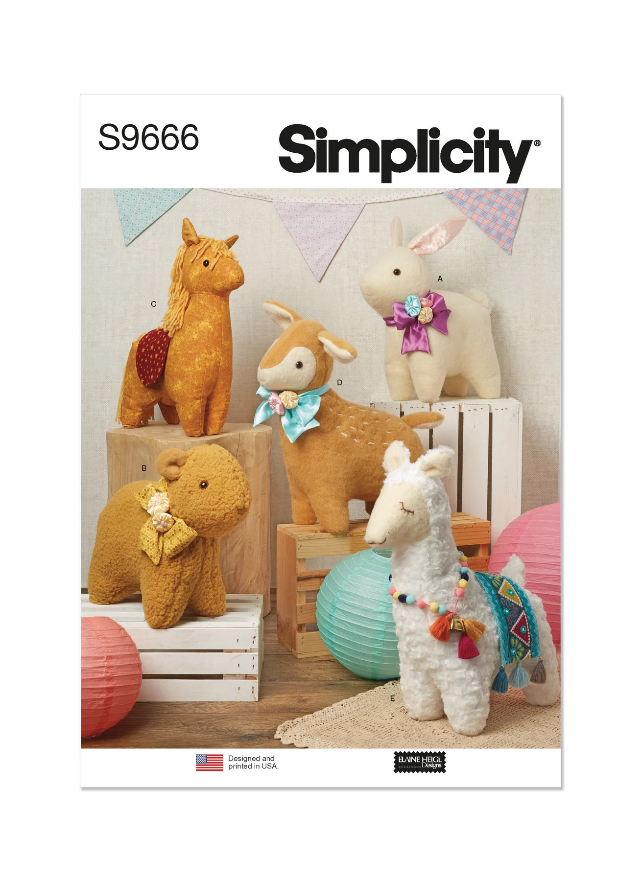 Simplicity Sewing Pattern Plush Animals by Elaine Heigl 1 Simplicity Sewing Pattern Plush Animals by Elaine Heigl