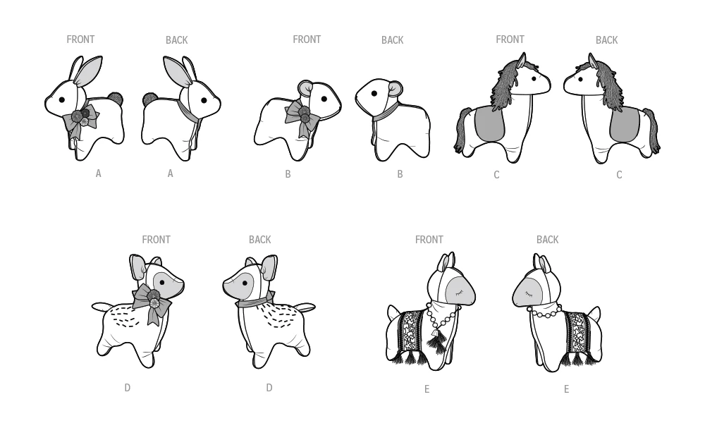 Simplicity Sewing Pattern Plush Animals by Elaine Heigl 4 Simplicity Sewing Pattern Plush Animals by Elaine Heigl