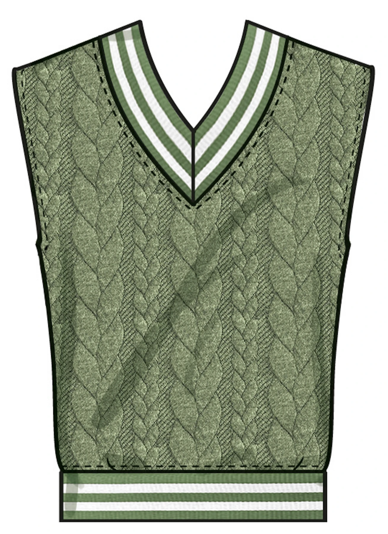 Simplicity Sewing Pattern Unisex Knit Vest and Tops (PDF) 3 Simplicity Sewing Pattern Unisex Knit Vest and Tops (PDF)