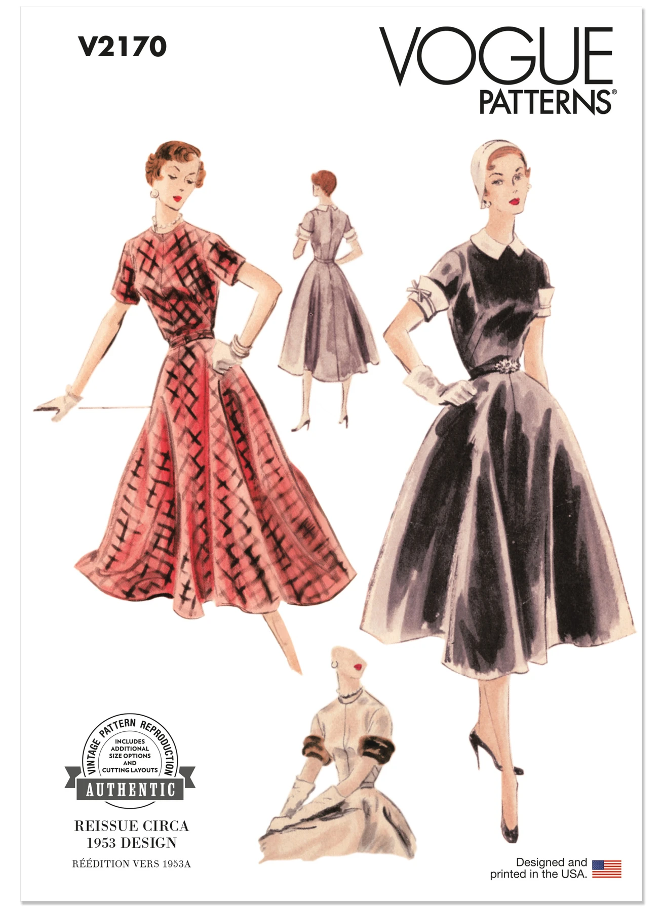 Vogue Patterns 1950s Misses' Vintage Dress (PDF) 1 Vogue Patterns 1950s Misses' Vintage Dress (PDF)