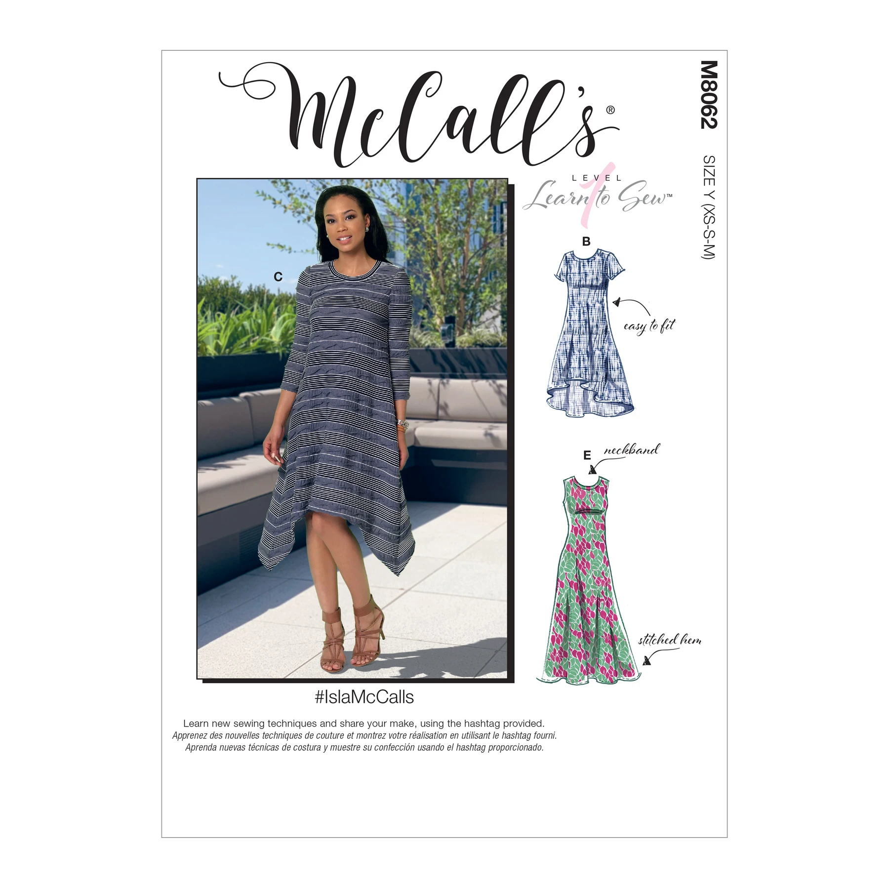 McCall's Sewing Pattern Misses' Straight, Handkerchief, or High-Low Hem Dresses (PDF) 23 McCall's Sewing Pattern Misses' Straight, Handkerchief, or High-Low Hem Dresses (PDF)