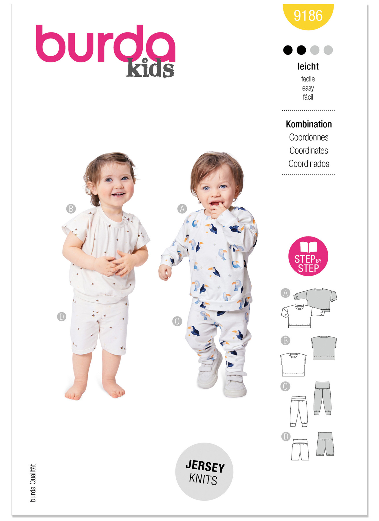 Burda Style Pattern 9186 Babies Sweatshirt and Pants 1 Burda Style Pattern 9186 Babies Sweatshirt and Pants