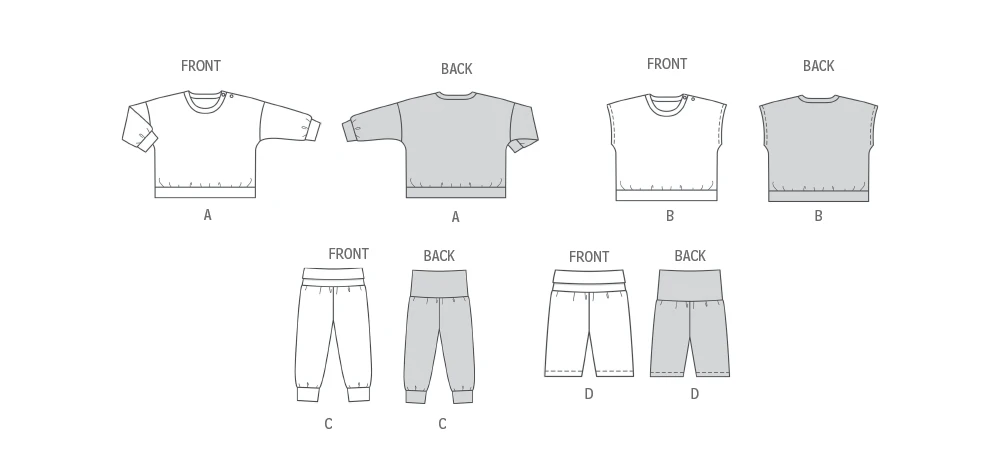 Burda Style Pattern 9186 Babies Sweatshirt and Pants 11 Burda Style Pattern 9186 Babies Sweatshirt and Pants