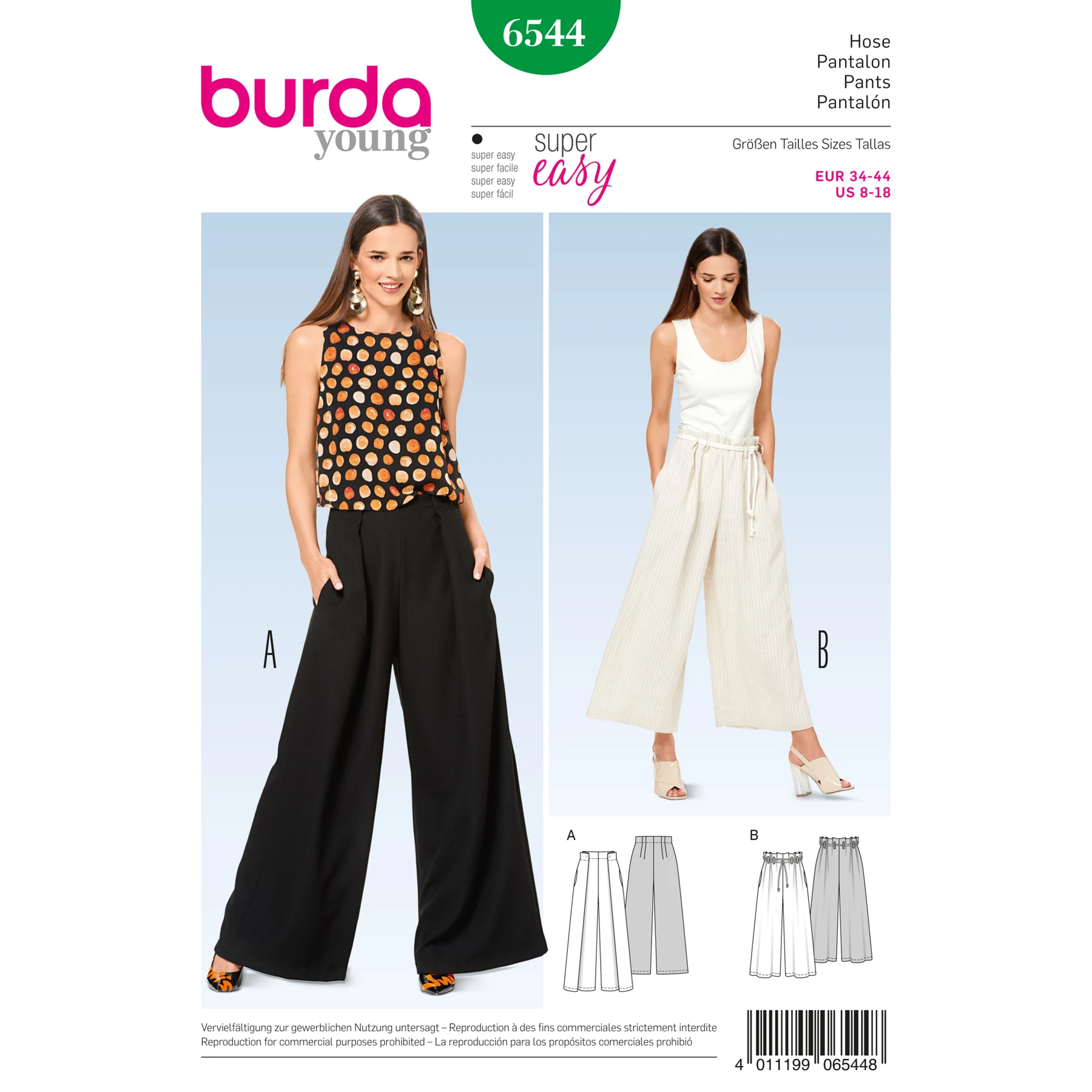 Burda Style Sewing Pattern Misses' Pants 1 Burda Style Sewing Pattern Misses' Pants
