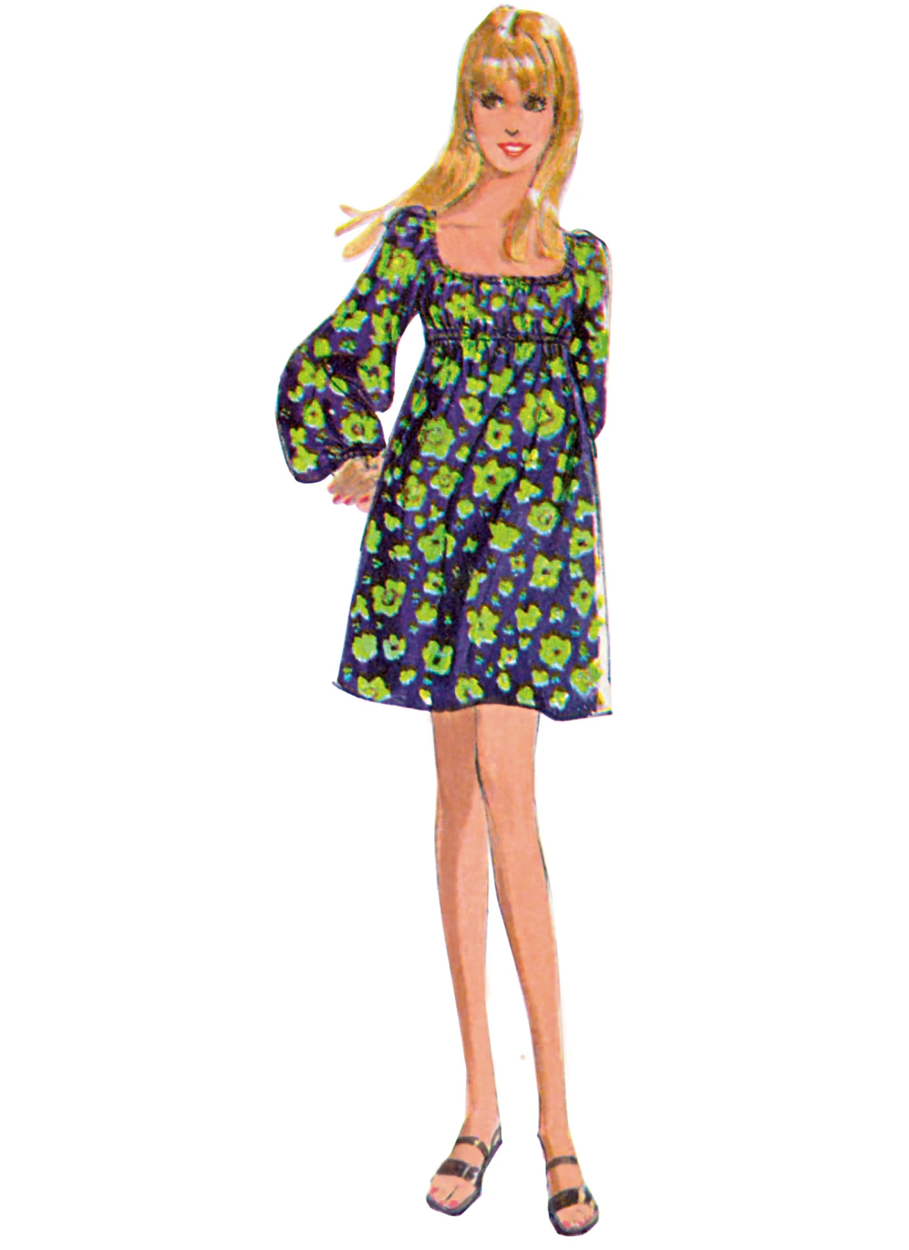McCall's Sewing Pattern Misses' Dress with Sleeve Variations 3 McCall's Sewing Pattern Misses' Dress with Sleeve Variations