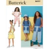 Butterick Sewing Pattern Children's and Girls' Dress, Romper and Hat in Sizes S-M-L 12 Butterick Sewing Pattern Children's and Girls' Dress, Romper and Hat in Sizes S-M-L