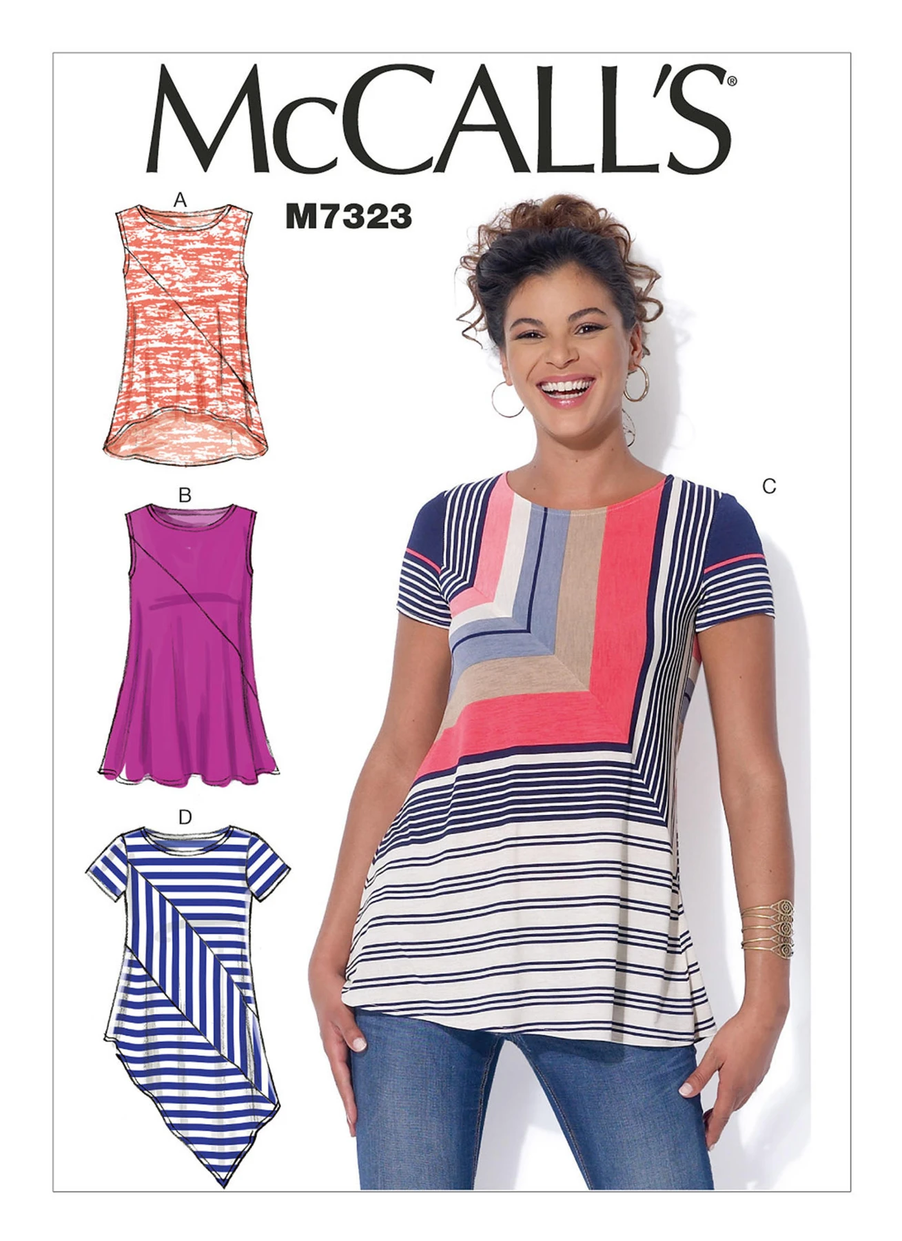 McCall's Sewing Pattern Misses' Asymmetrical Seam-Detail Tops (PDF) 1 McCall's Sewing Pattern Misses' Asymmetrical Seam-Detail Tops (PDF)