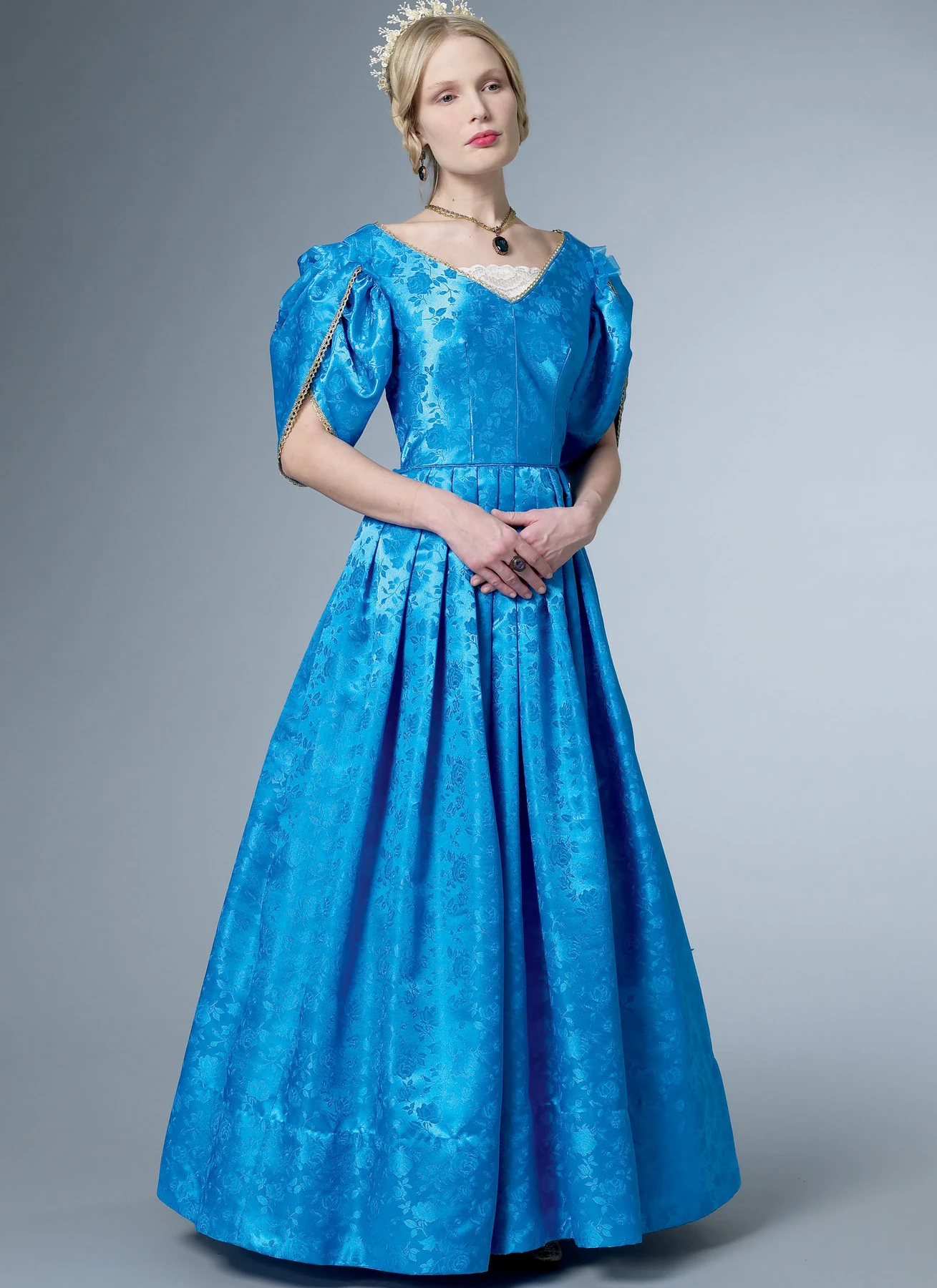 Butterick Sewing Pattern Misses' Dress with Boned Bodice, Lined Tulip Sleeves, and Chemisette (PDF) 2 Butterick Sewing Pattern Misses' Dress with Boned Bodice, Lined Tulip Sleeves, and Chemisette (PDF)