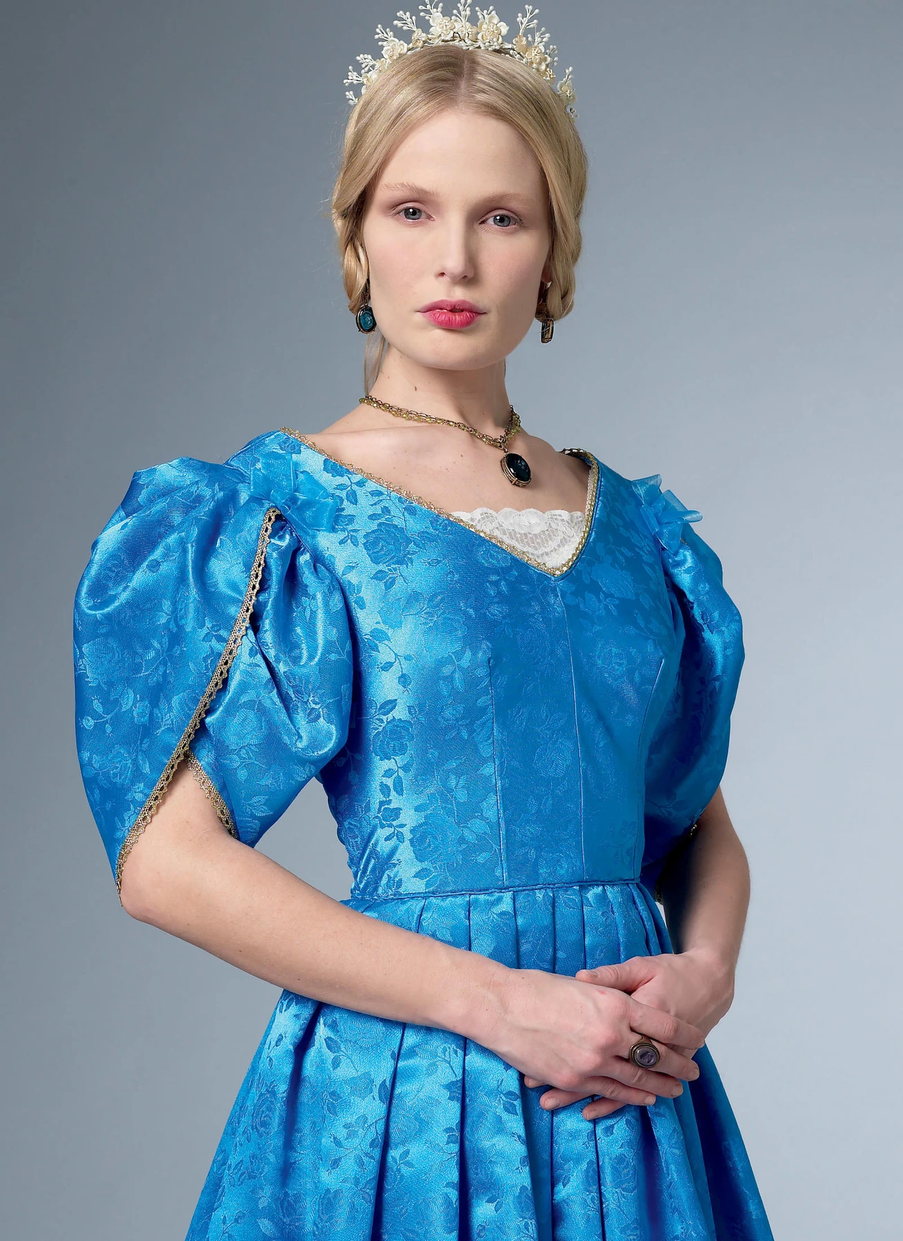 Butterick Sewing Pattern Misses' Dress with Boned Bodice, Lined Tulip Sleeves, and Chemisette (PDF) 3 Butterick Sewing Pattern Misses' Dress with Boned Bodice, Lined Tulip Sleeves, and Chemisette (PDF)