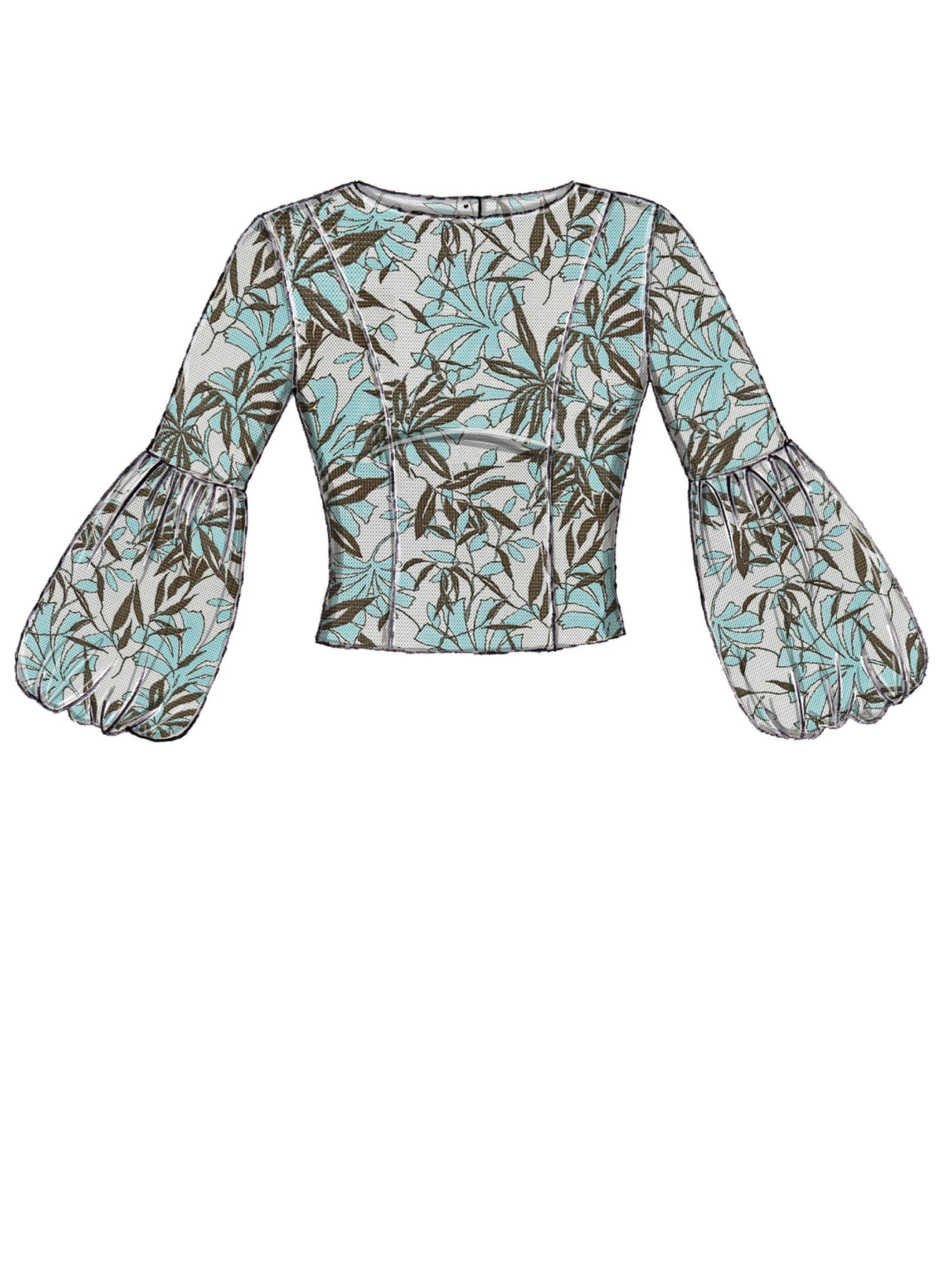 McCall's Sewing Pattern Misses' Back-Button Tops with Sleeve Options (PDF) 3 McCall's Sewing Pattern Misses' Back-Button Tops with Sleeve Options (PDF)