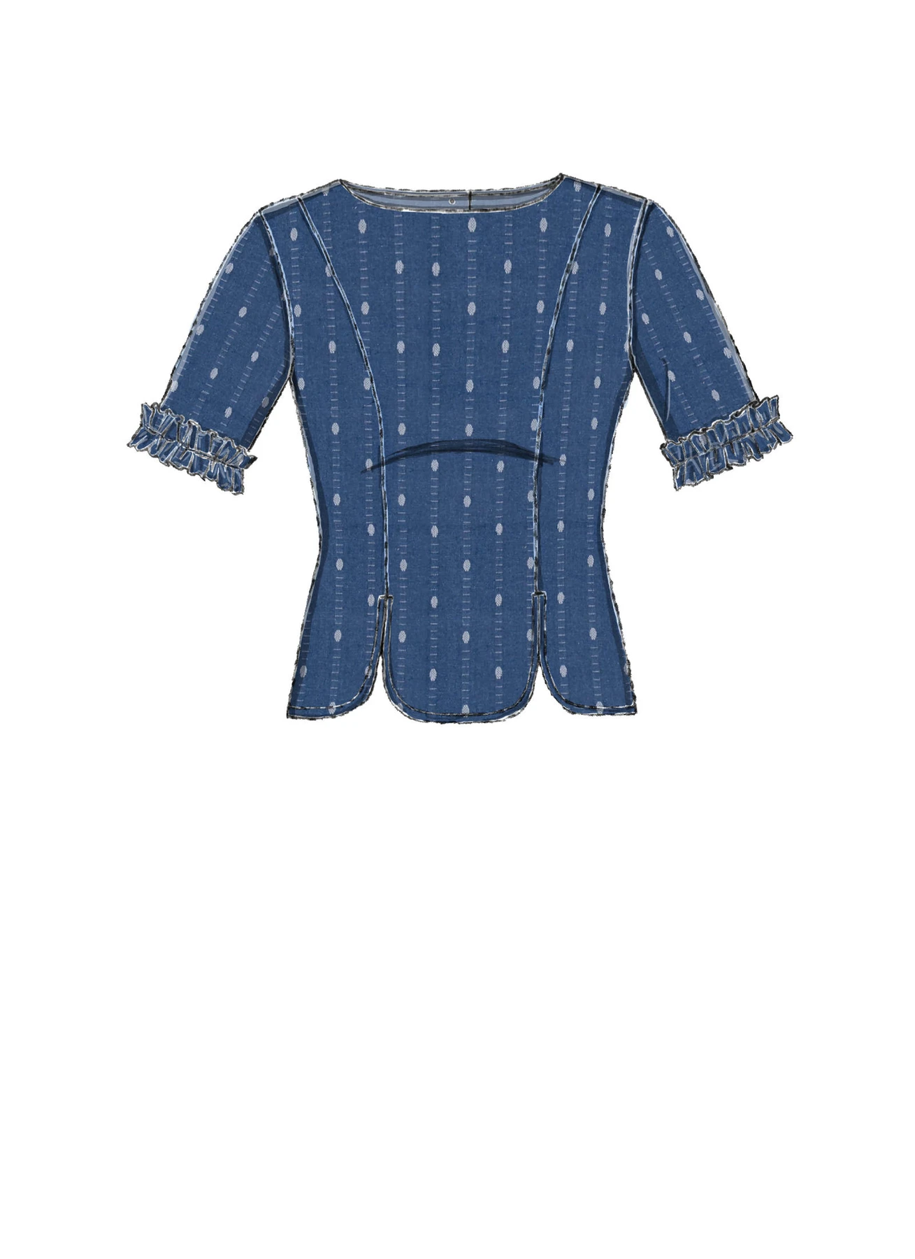 McCall's Sewing Pattern Misses' Back-Button Tops with Sleeve Options (PDF) 5 McCall's Sewing Pattern Misses' Back-Button Tops with Sleeve Options (PDF)