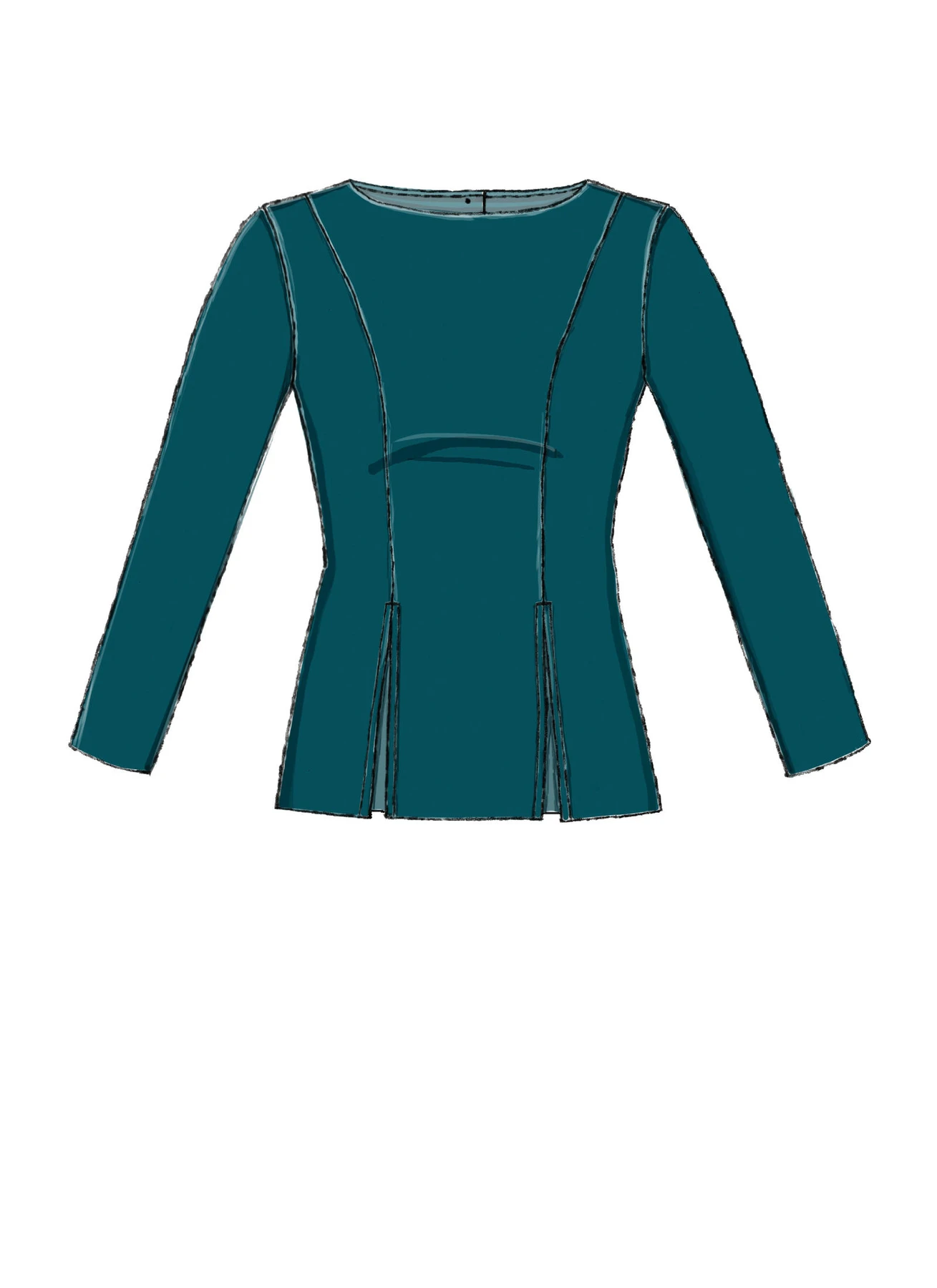 McCall's Sewing Pattern Misses' Back-Button Tops with Sleeve Options (PDF) 7 McCall's Sewing Pattern Misses' Back-Button Tops with Sleeve Options (PDF)