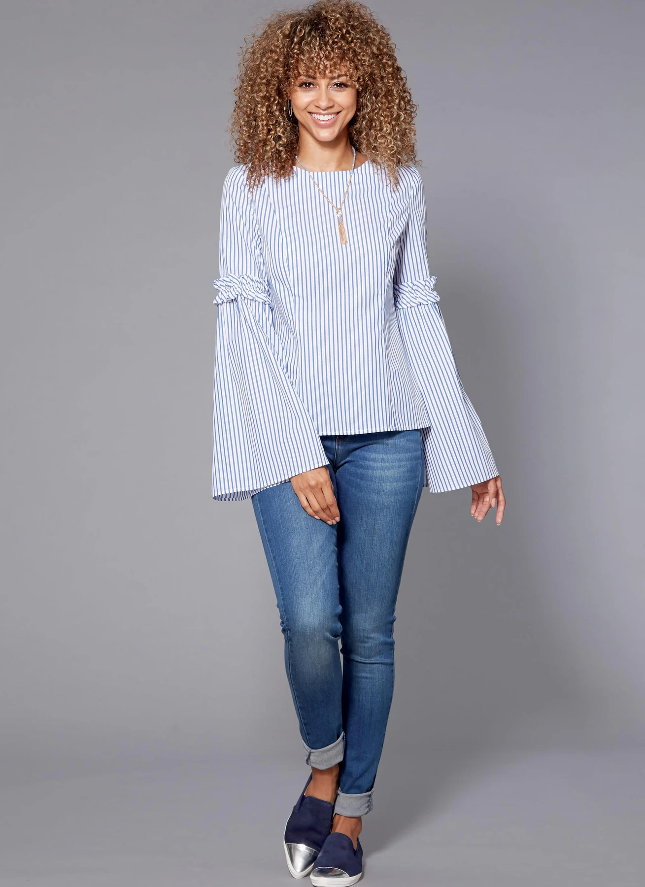 McCall's Sewing Pattern Misses' Back-Button Tops with Sleeve Options (PDF) 8 McCall's Sewing Pattern Misses' Back-Button Tops with Sleeve Options (PDF)