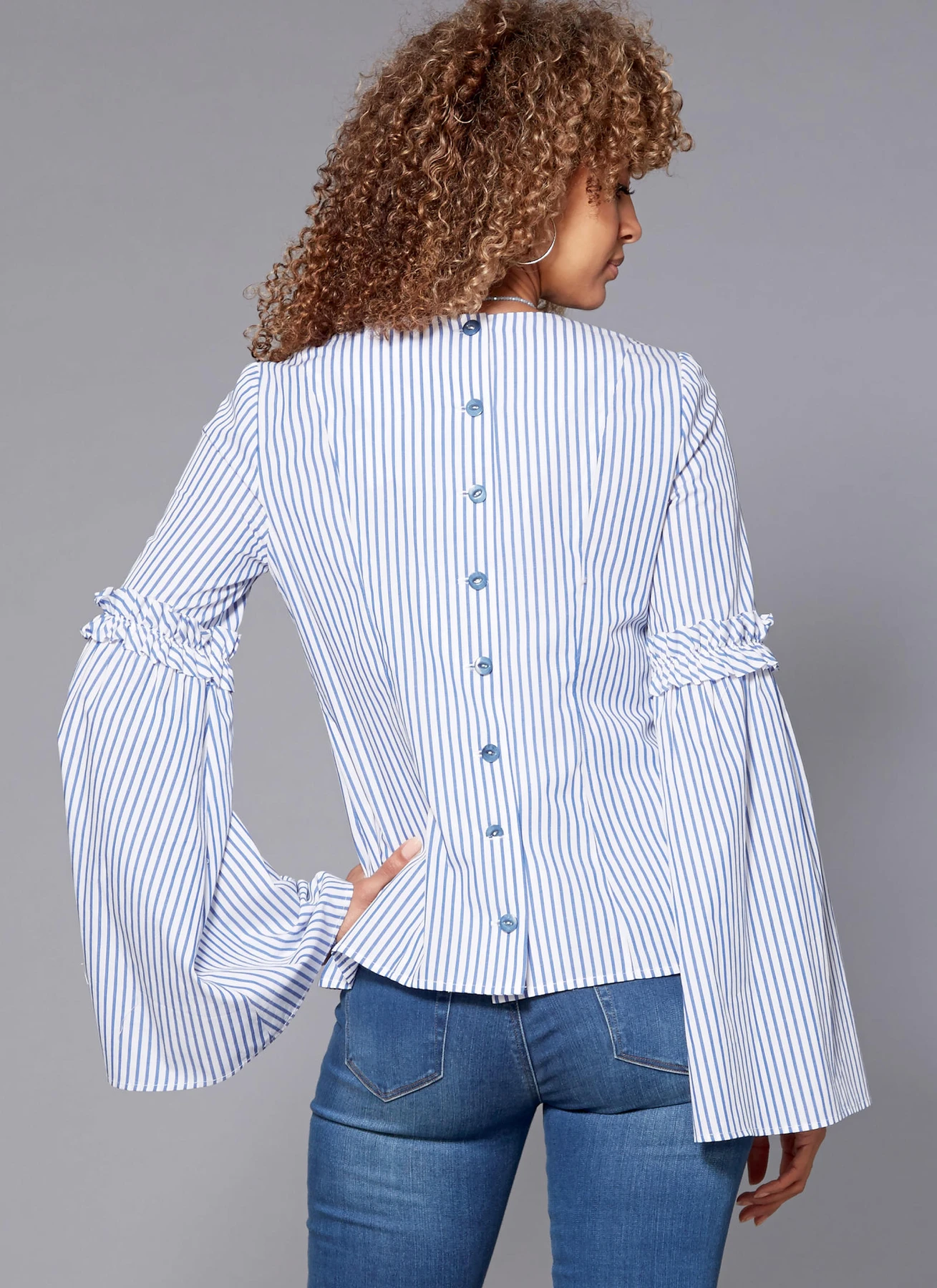 McCall's Sewing Pattern Misses' Back-Button Tops with Sleeve Options (PDF) 9 McCall's Sewing Pattern Misses' Back-Button Tops with Sleeve Options (PDF)