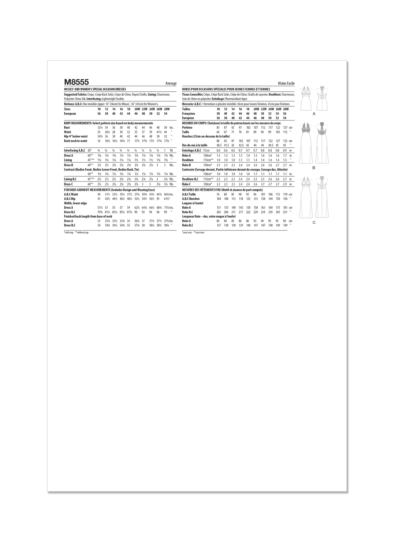 McCall's Sewing Pattern Misses' and Women's Special Occasion Dresses (PDF) 7 McCall's Sewing Pattern Misses' and Women's Special Occasion Dresses (PDF)