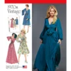 Simplicity Sewing Pattern 1970s Misses' Vintage Dresses
