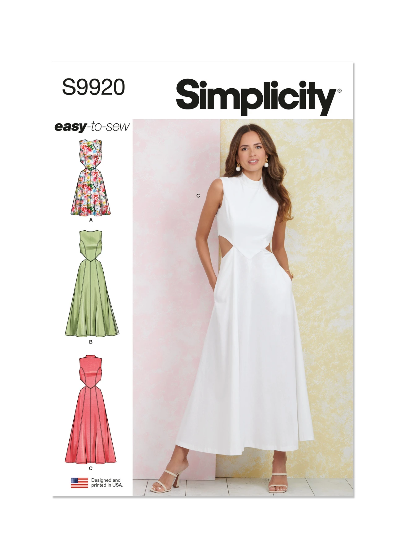 Simplicity Sewing Pattern Misses' Dress with Neckline and Length Variations 1 Simplicity Sewing Pattern Misses' Dress with Neckline and Length Variations