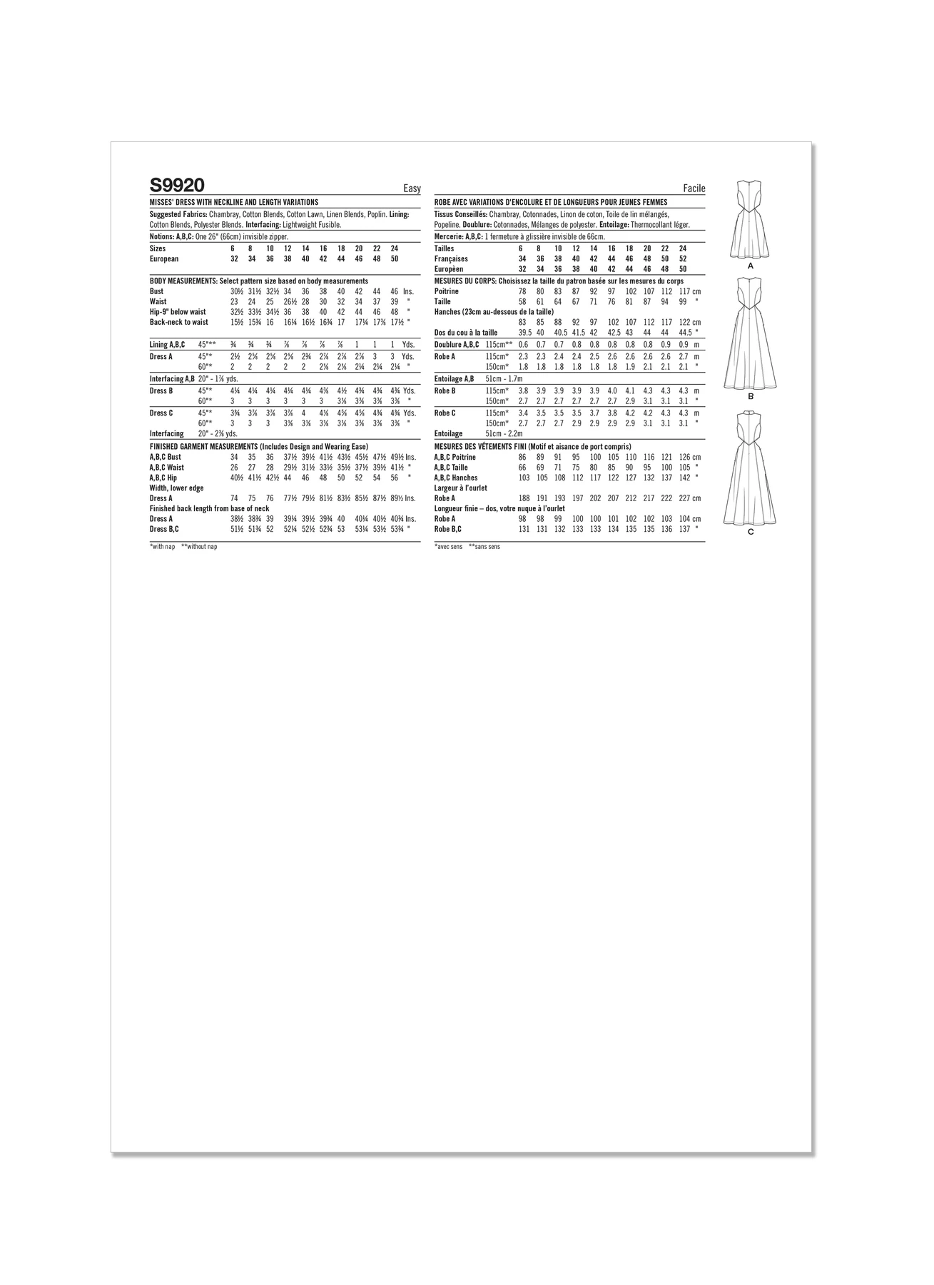 Simplicity Sewing Pattern Misses' Dress with Neckline and Length Variations 7 Simplicity Sewing Pattern Misses' Dress with Neckline and Length Variations