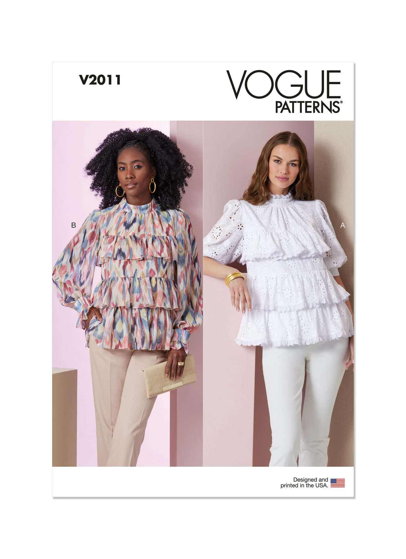 Vogue Patterns Misses' Top with Sleeve Variations (PDF)