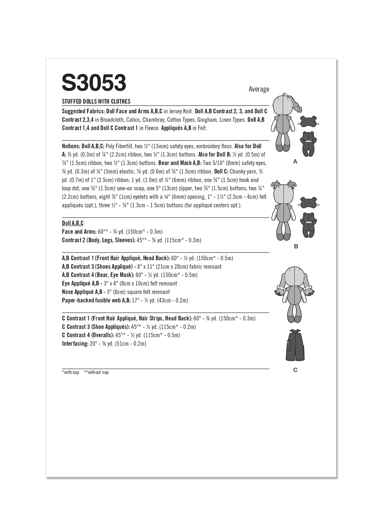 Simplicity Sewing Pattern Stuffed Dolls with Clothes by Elaine Heigl Designs (PDF) 7 Simplicity Sewing Pattern Stuffed Dolls with Clothes by Elaine Heigl Designs (PDF)