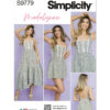 Simplicity Sewing Pattern Misses' Dress in Two Lengths by Madalynne Intimates