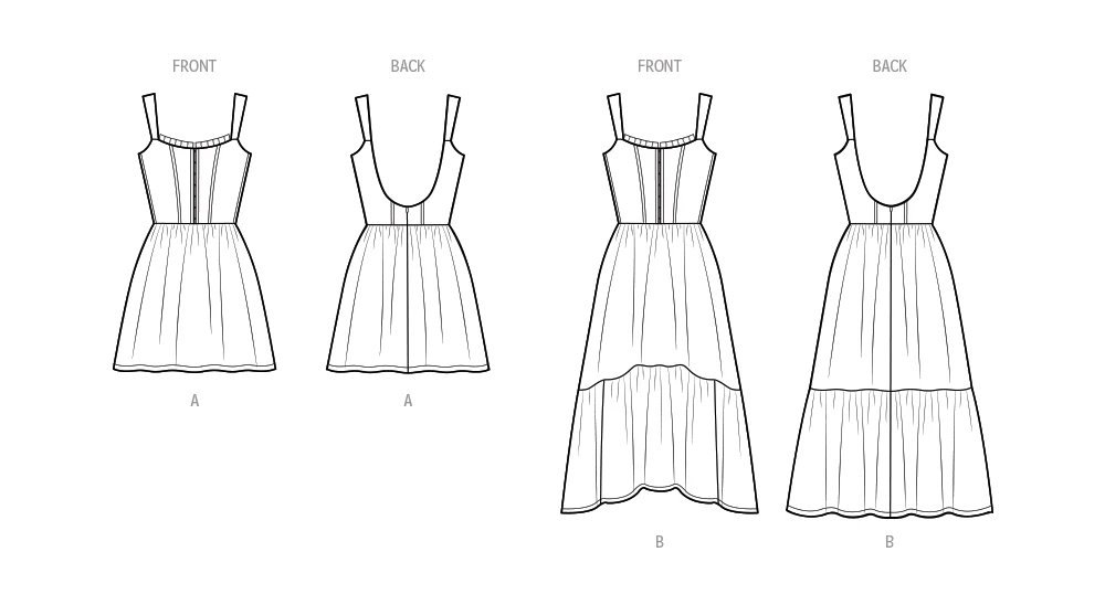 Simplicity Sewing Pattern Misses' Dress in Two Lengths by Madalynne Intimates 8 Simplicity Sewing Pattern Misses' Dress in Two Lengths by Madalynne Intimates