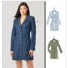 McCall's Sewing Pattern Misses' Fitted Button Front Mini Dress 16 McCall's Sewing Pattern Misses' Fitted Button Front Mini Dress