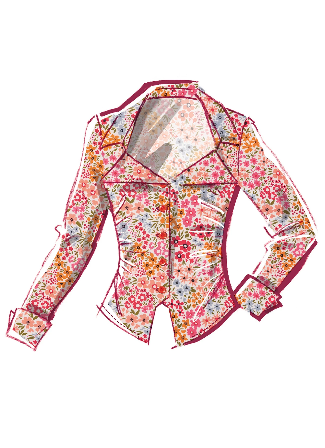 McCall's Sewing Pattern Misses' Woven Top with Sleeve Variations 4 McCall's Sewing Pattern Misses' Woven Top with Sleeve Variations