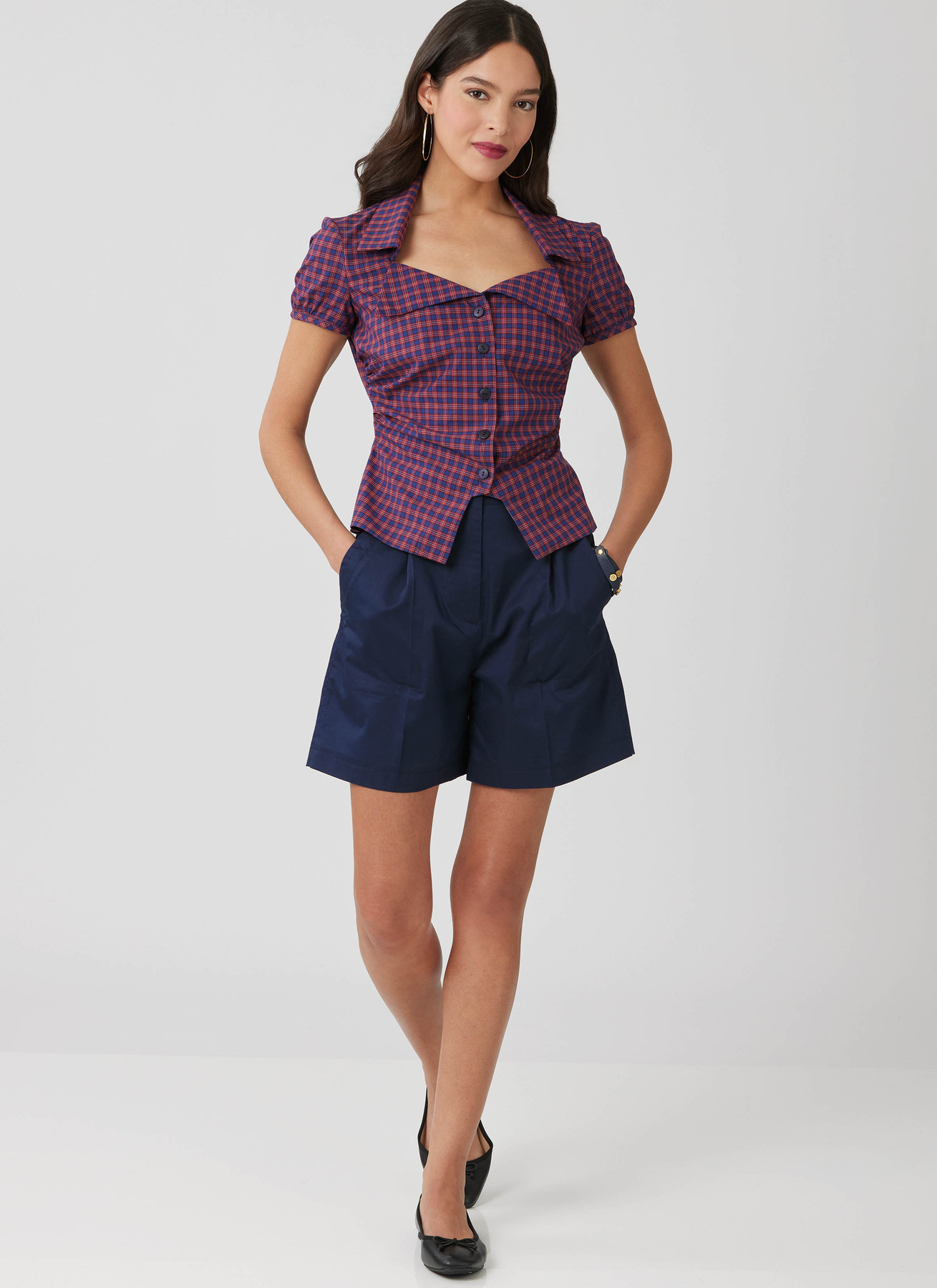 McCall's Sewing Pattern Misses' Woven Top with Sleeve Variations 5 McCall's Sewing Pattern Misses' Woven Top with Sleeve Variations