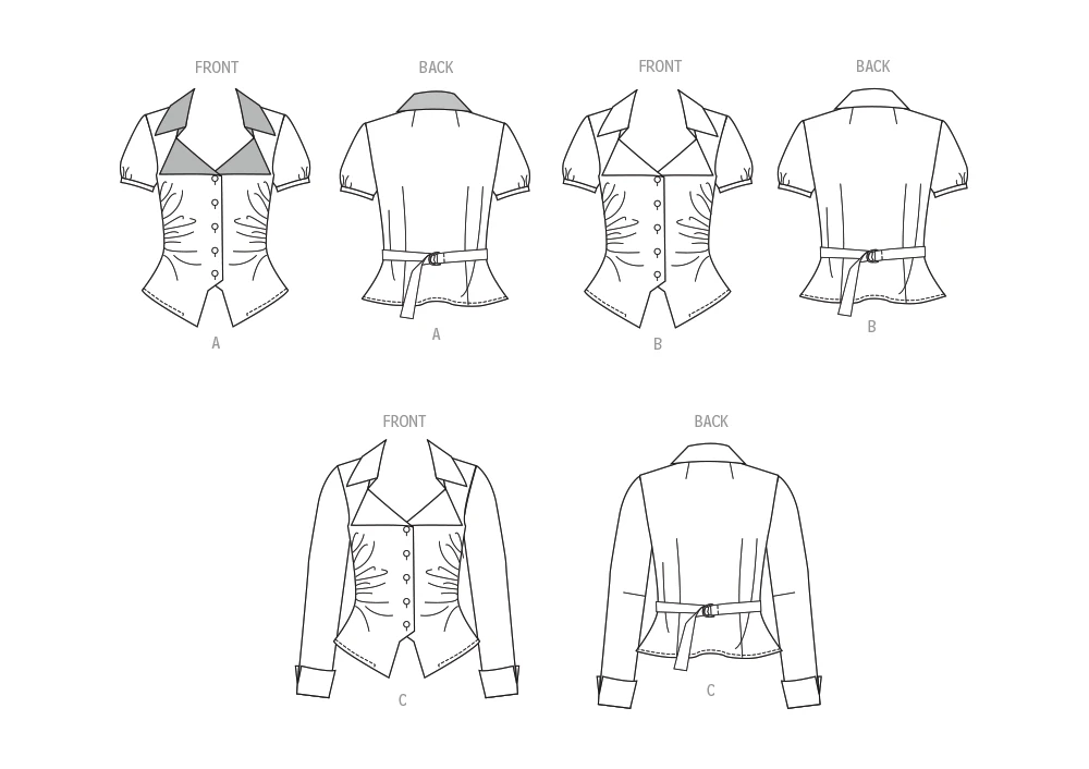McCall's Sewing Pattern Misses' Woven Top with Sleeve Variations 8 McCall's Sewing Pattern Misses' Woven Top with Sleeve Variations