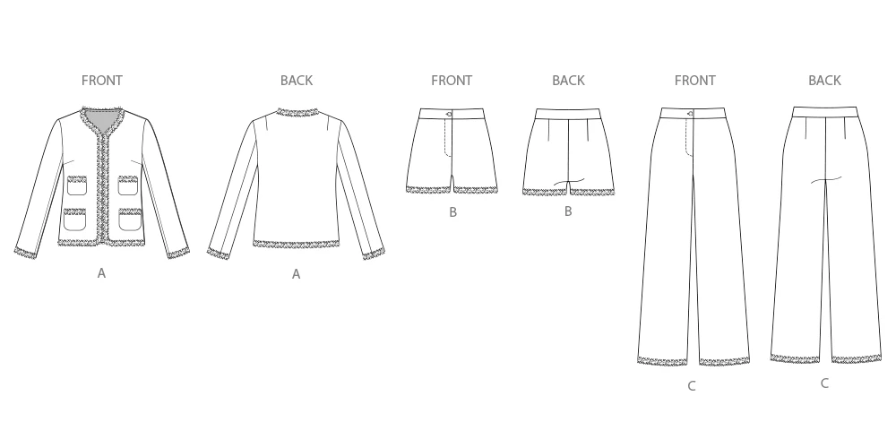 Simplicity Sewing Pattern Misses' and Miss Petite Jacket, Shorts and Pants 9 Simplicity Sewing Pattern Misses' and Miss Petite Jacket, Shorts and Pants