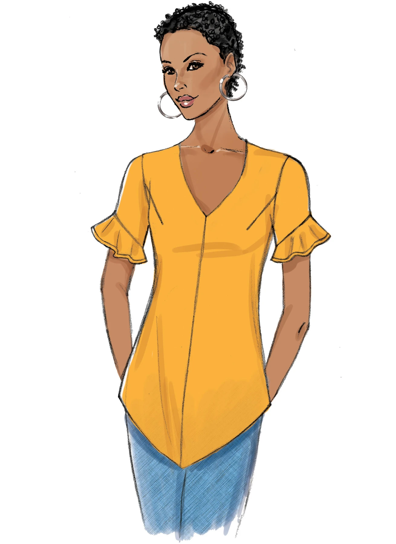 Butterick Sewing Pattern Misses' Top (PDF) 4 Butterick Sewing Pattern Misses' Top (PDF)