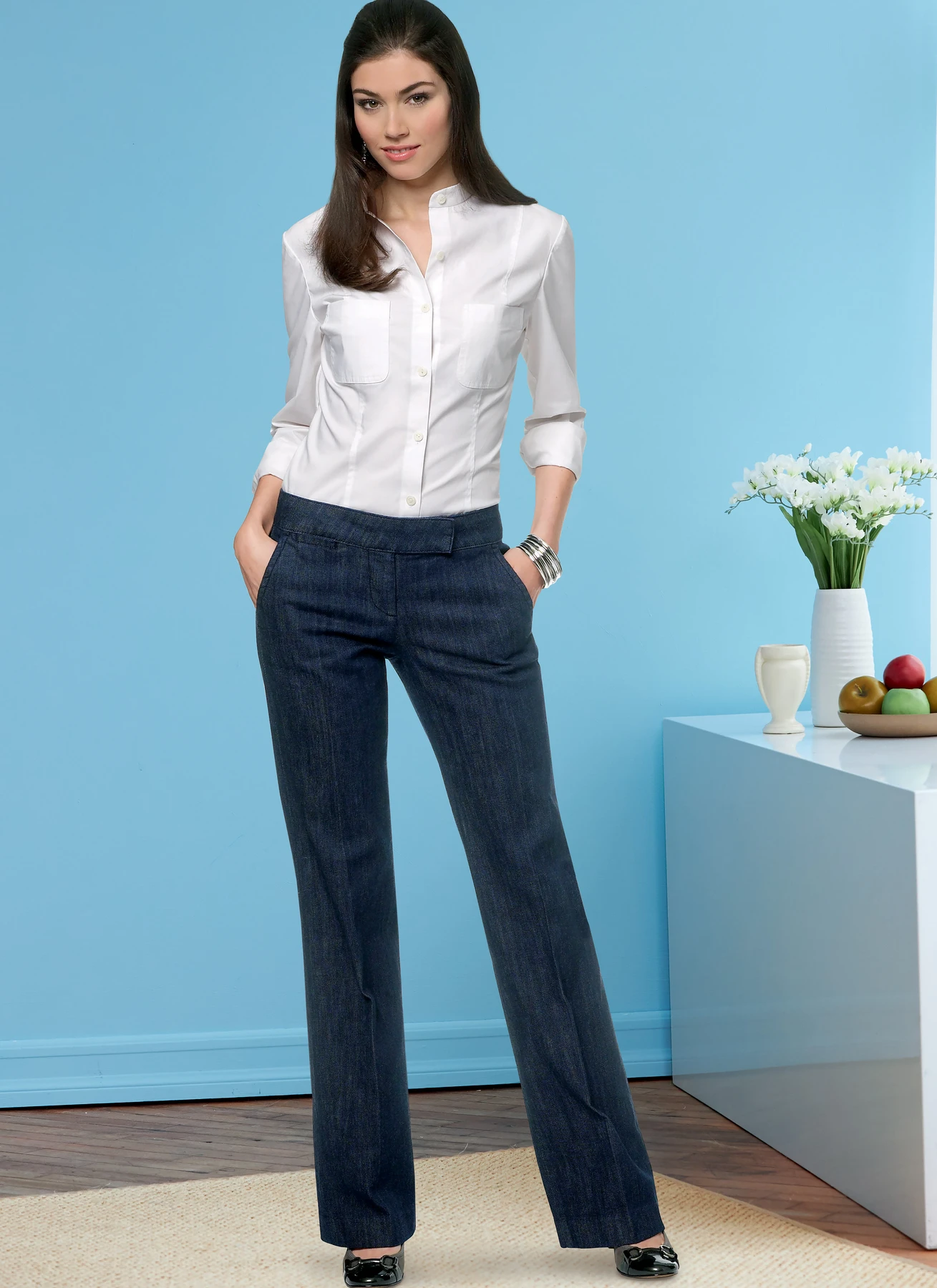 Butterick Sewing Pattern Misses' Four-Pocket Jeans & Trousers 4 Butterick Sewing Pattern Misses' Four-Pocket Jeans & Trousers