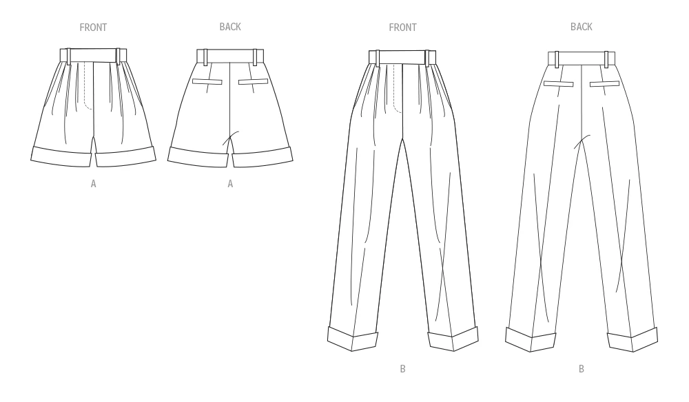 Vogue Patterns Misses' Shorts and Pants 8 Vogue Patterns Misses' Shorts and Pants