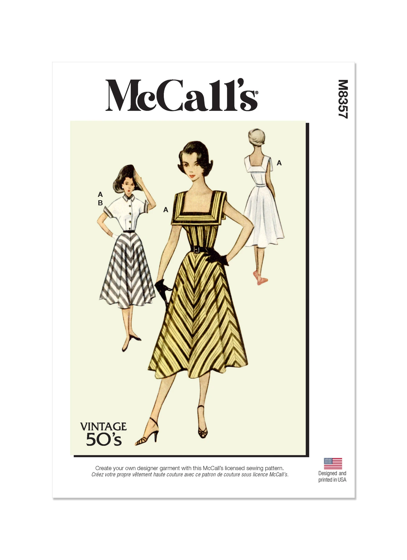 McCall's Sewing Pattern 1950s Misses' Vintage Dress and Jacket 1 McCall's Sewing Pattern 1950s Misses' Vintage Dress and Jacket
