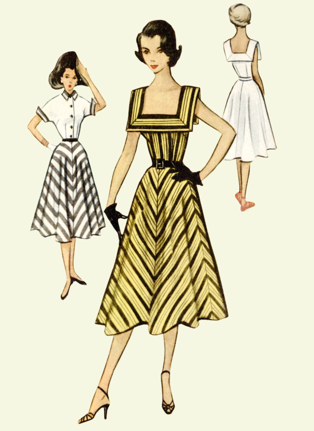 McCall's Sewing Pattern 1950s Misses' Vintage Dress and Jacket 2 McCall's Sewing Pattern 1950s Misses' Vintage Dress and Jacket
