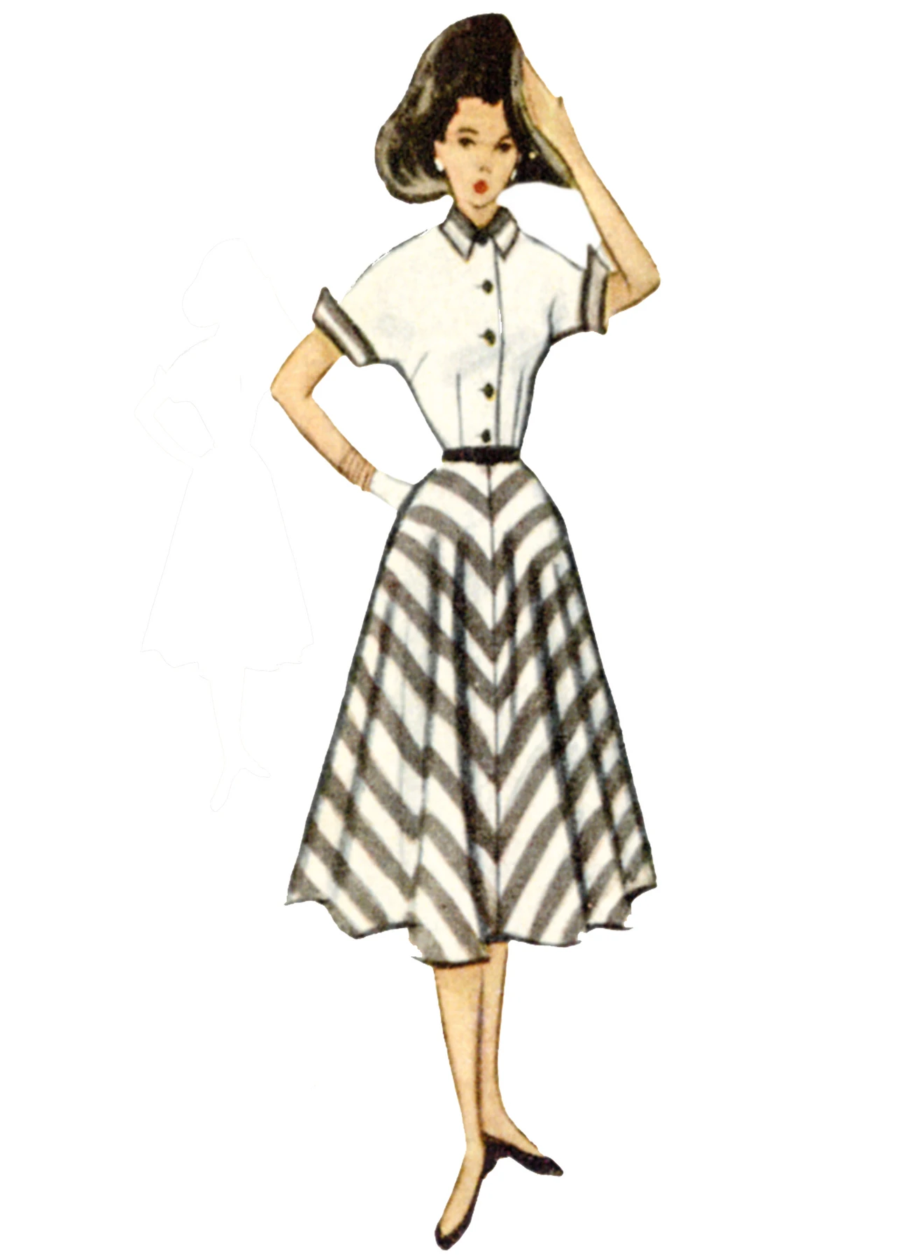 McCall's Sewing Pattern 1950s Misses' Vintage Dress and Jacket 4 McCall's Sewing Pattern 1950s Misses' Vintage Dress and Jacket