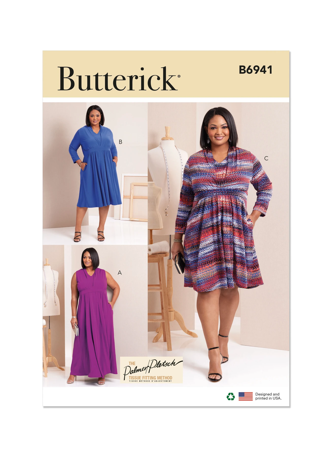 Butterick Sewing Pattern Women's Knit Dresses by Palmer/Pletsch (PDF) 1 Butterick Sewing Pattern Women's Knit Dresses by Palmer/Pletsch (PDF)
