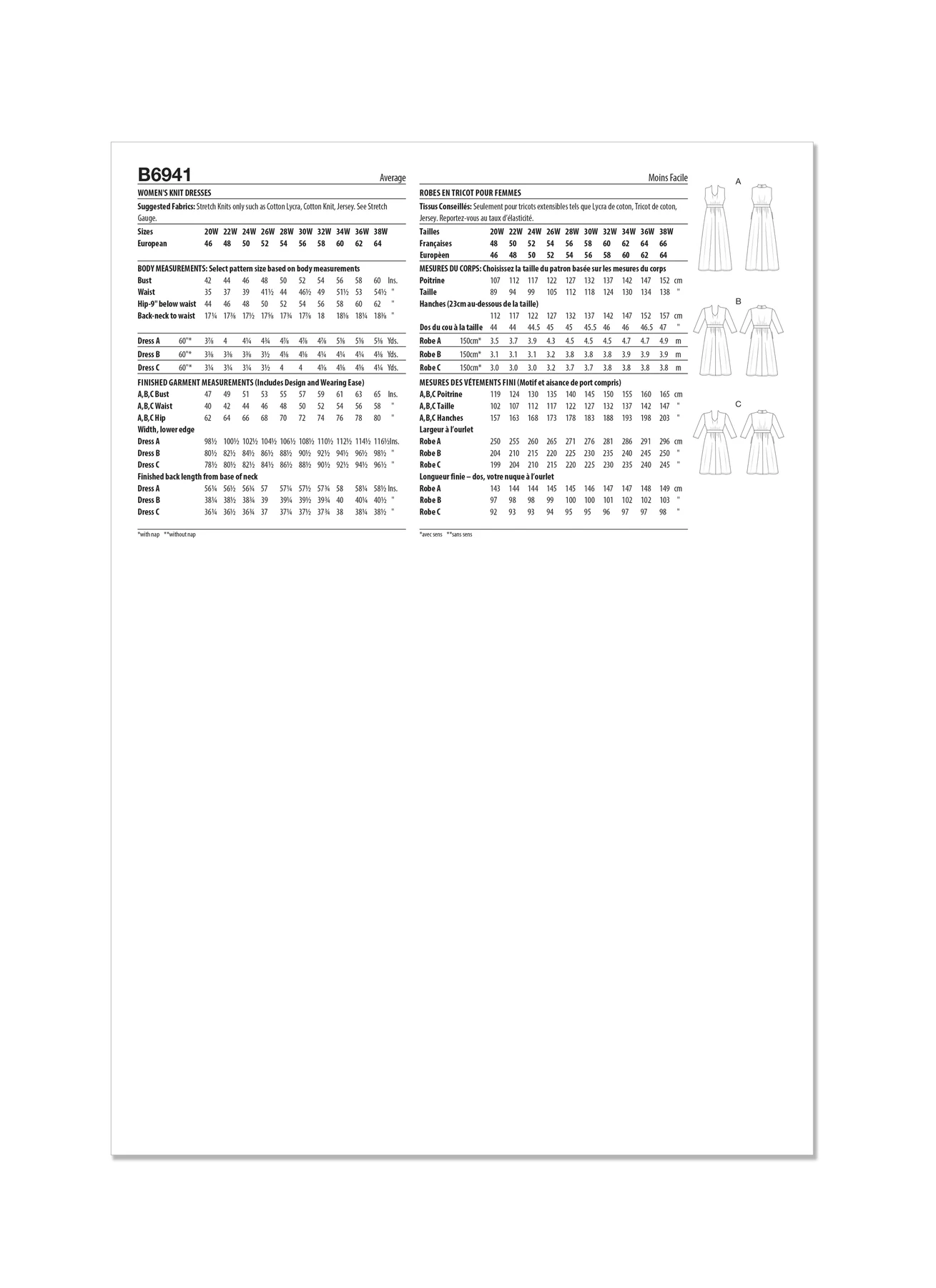 Butterick Sewing Pattern Women's Knit Dresses by Palmer/Pletsch (PDF) 10 Butterick Sewing Pattern Women's Knit Dresses by Palmer/Pletsch (PDF)