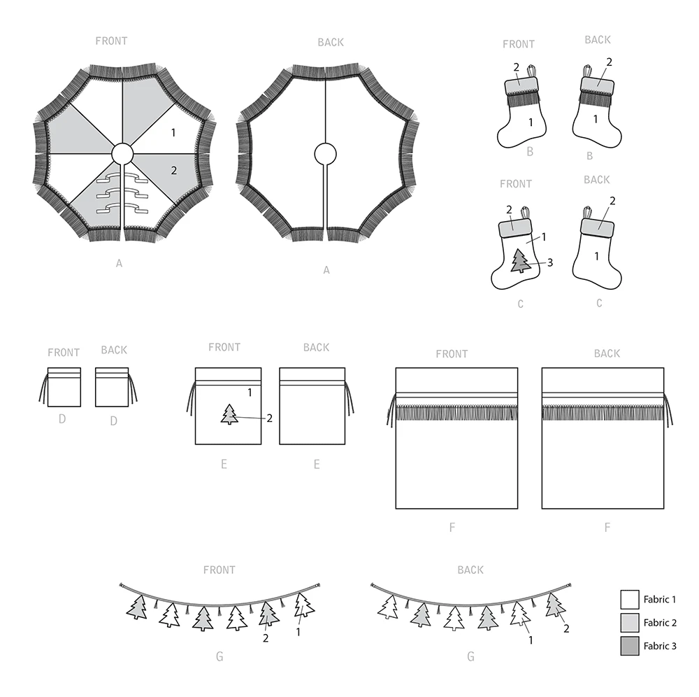Simplicity Sewing Pattern Holiday Decorating Accessories 6 Simplicity Sewing Pattern Holiday Decorating Accessories